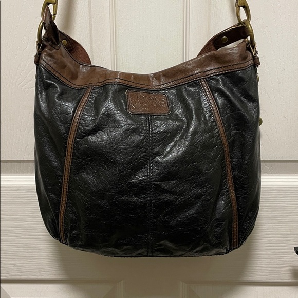 Fossil |Heritage |"Long Live Vintage"|Two-Tone | Leather |Crossbody/Shoulder Bag - Picture 7 of 16